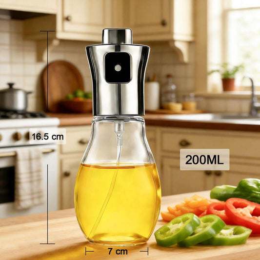 Premium Glass Oil Spray Bottle 200ml